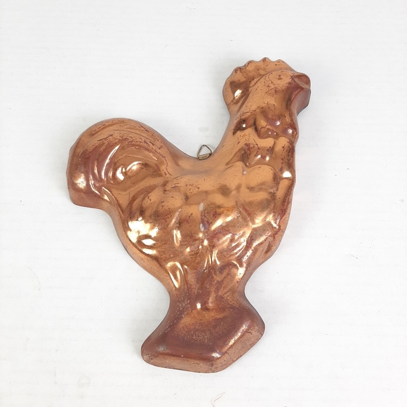 Kitchen Copper Rooster Chicken Mold For Decorative Use Only Poshmark